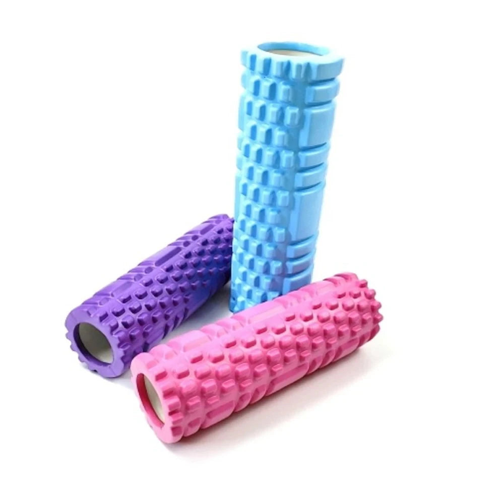 30cm Yoga Column Foam Fitness Muscle Training Pilates Sports Massage Foam Roller Grid Trigger Point Therapy Home Gym Exercise