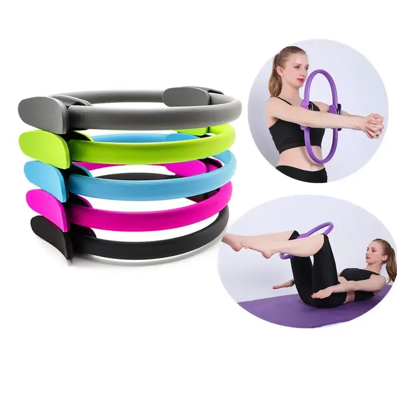 Brand New Yoga Fitness Ring Circle Pilates Women Girl Exercise Home Resistance Elasticity Gym Workout Accessories